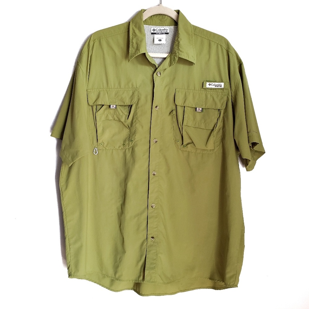 Columbia Green Short Sleeve Shirt